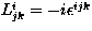 $L^i_{jk}=-i\epsilon^{ijk}$