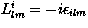 $L^i_{lm}=-i \epsilon_{ilm}$